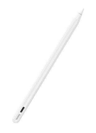 Стилус hoco gm112 intelligent anti-lost active capacitive pen with digital display pad dedicated white 3