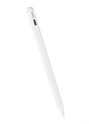 Стилус hoco gm112 intelligent anti-lost active capacitive pen with digital display pad dedicated white 5