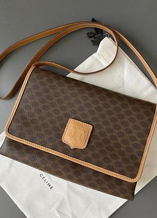 Celine 🤎💥 вінтажна сумка кросбоді macadam