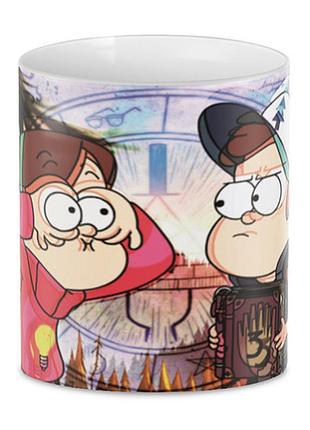Кружка гравити фолз gravity falls dipper and mabel colours gf.02.04