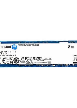 Накопитель ssd m.2 kingston nv3 2000gb nvme 2280 pcie 4.0 x4 3d nand