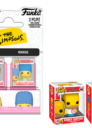 Фігурка bitty pop! сімпсони мардж та гомер the simpsons marge & homer 2,5 см bpb ts mnh