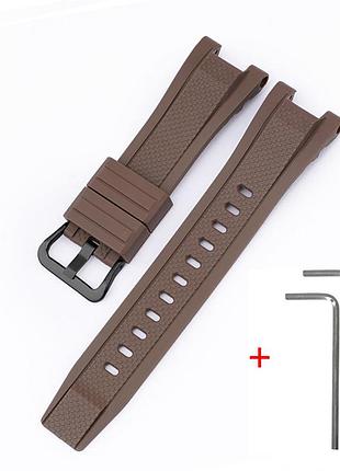 Ремінець для casio g-shock gst-w300 brown bk