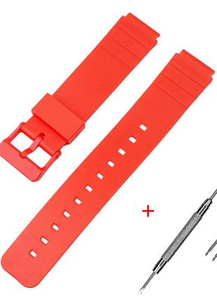 Ремешок для casio mq-24 all red