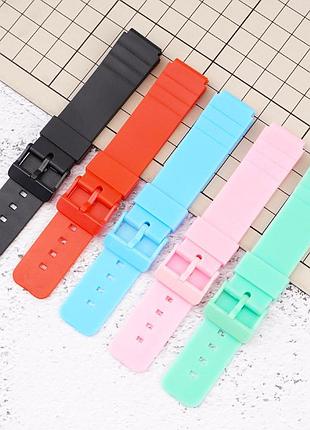 Ремешок для casio mq-24 all red 7