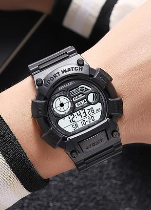 Skmei 2403bkwt black-white 3