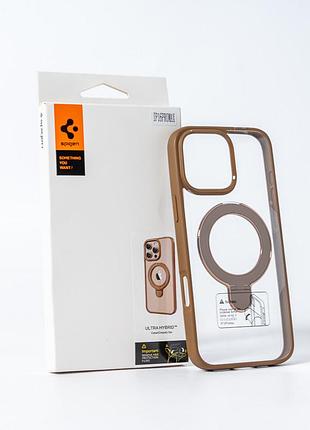 Чохол для смартфона spigen aaa magnetic ring for apple iphone 16 pro brown 3