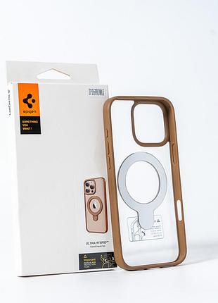 Чохол для смартфона spigen aaa magnetic ring for apple iphone 16 pro brown 4