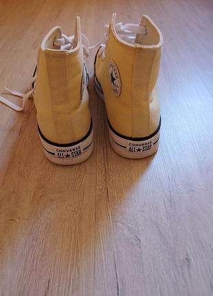 Жовті кеди у стилі converse chuck taylor 💛