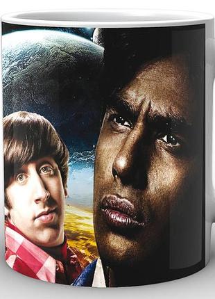 Кухоль geek land біла теорія великого вибуху the big bang theory на космічному фоні bb.002.22