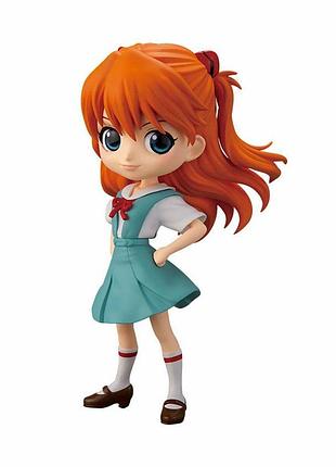 Фигурка bandai q posket evangelion asuka langley евангелион аска лэнгли сорью special color 14 см qs e as sc