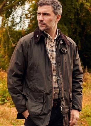 Чоловіча куртка ваксована barbour beaufort size m