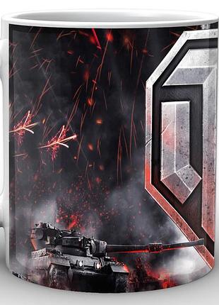 Кружка world of tanks мир танков лого wt.02.006