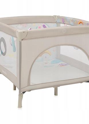 Манеж lionelo mille plus grey beige