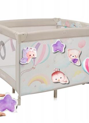 Манеж lionelo mille plus grey beige 3
