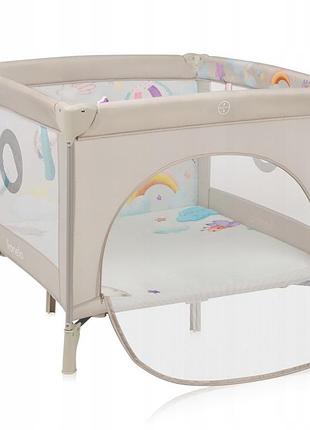 Манеж lionelo mille plus grey beige 4