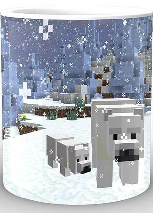 Кружка geekland minecraft майнкрафт ведмедики mс.02.029