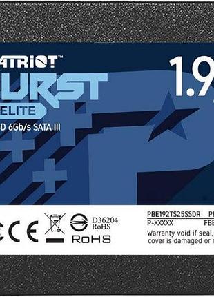 Накопичувач ssd patriot burst elite 1920gb 2.5" 7mm sataiii tlc 3d