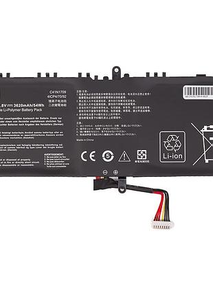 Аккумулятор powerplant для ноутбуков asus rog strix scar edition gl503vs (c41n1709) 14.8v 3620mah