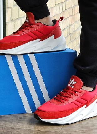 Кросівки adidas $harks червоні чоловічі адідас акули (розміри: 41,42,43,44,45) відео огляд
