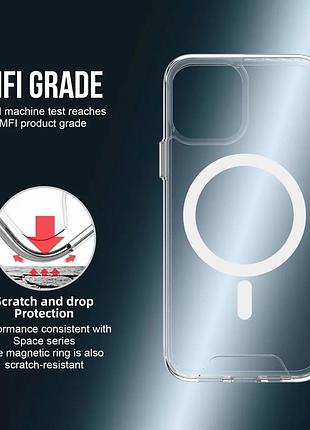 Чохол для смартфона space magnetic for apple iphone 14 transparent 5