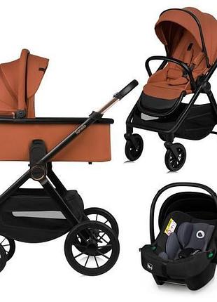 Універсальна коляска 3 в 1 lionelo layla 3in1 brown rust