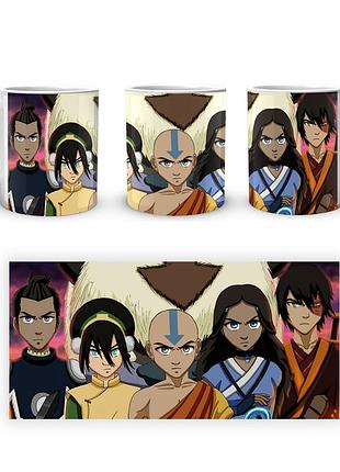 Кружка geekland аватар: легенда об аанге the last airbender пятеро героев av 02.430