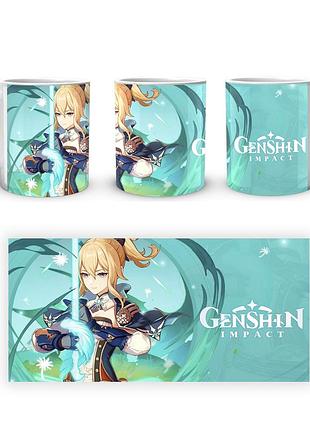 Кухоль geekland genshin impact геншин імпакт джин з мечем gn 02.500