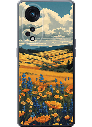 Чехол на oppo oppo reno 8t 5g украинское поле "6082u-3122-851"