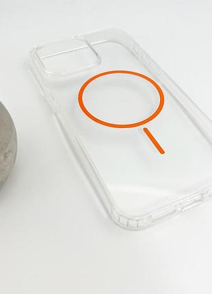 Чохол cosmic acrylic thin magnetic for apple iphone 12/12 pro orange 4