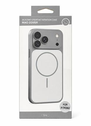 Чохол для смартфона silicone creative variation case mag cover apple iphone 17 pro max 5,lavender grey 2