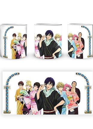 Кружка geekland noragami бездомный бог ято и школьная компания в кимоно nrg 02.014