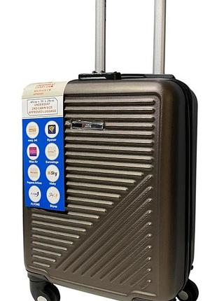 Чемодан easy move 002 цвет коричневый размер мини xs 40x30x20 см