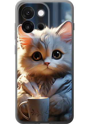 Чохол на oneplus 13t 5g / 13s 5g білий кіт "5646u-4026-851"