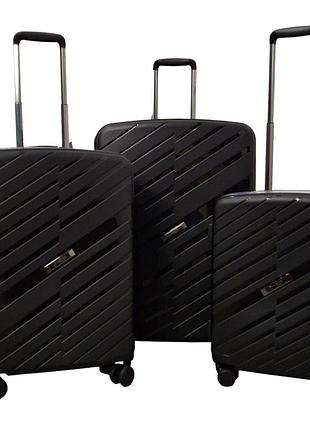 Комплект валіз airtex 229 колір чорний