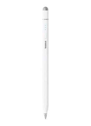 Стилус baseus wise writing hn1 universal version wired charging 2-in-1 stylus for huawei/xiaomi moon white (with type-c cable*1