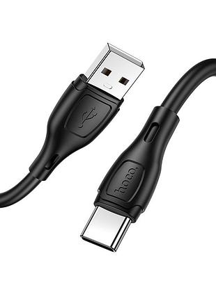 Кабель hoco x61 ultimate silicone charging data cable for type-c black 5