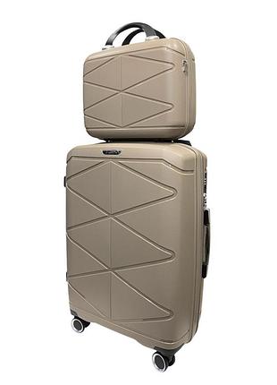 Комплект чемоданов madisson snowball 51304/l+va цвет шампань