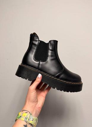 Dr. martens chelsea black fur брак 39