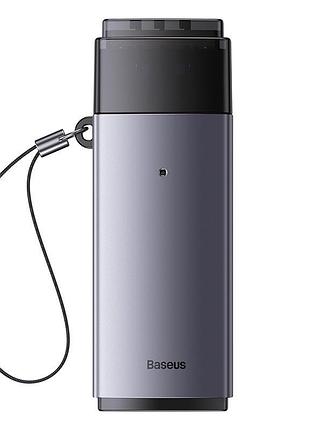 Кардрідер baseus lite series usb-a to sd/tf card reader grey