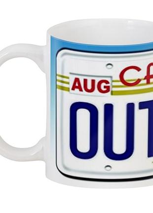 Кухоль назад у майбутнє back to the future plate cp 03.296