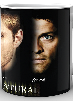 Кружка geekland біла надприродне supernatural sam dean castiel sn.02.006