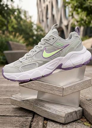 Nike v2k run серые с сиреневым 2