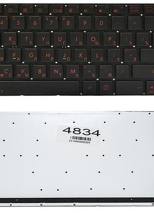 Клавіатура asus rog g550jk n550ja n550jk n750jk r522jk r552lf r750jk q550ja q550jk q550jv q550jx q550lf чорна прямий enter
