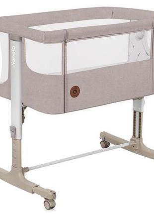 Кроватка приставная lionelo aurora beige cappuccino