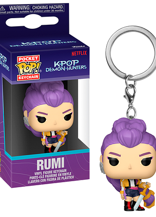 Фігурка брелок funko pop кейпоп-мисливці на демонів румі k-pop demon hunters rumi 4 см fpkc kpdh r 2257