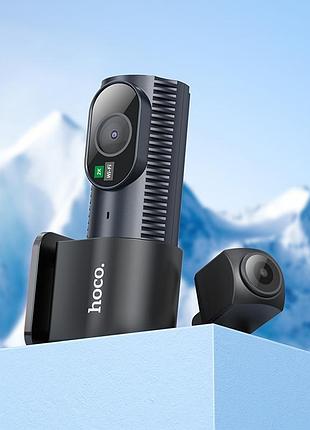 Видеорегистратор hoco dv8 2k display hidden driving recorder(with rear camera) black 8
