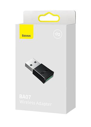 Адаптер bluetooth baseus ba07 wireless adapter black 8