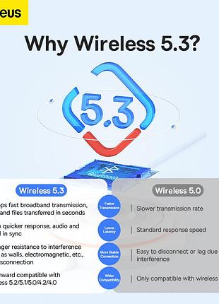 Адаптер bluetooth baseus ba07 wireless adapter black 10