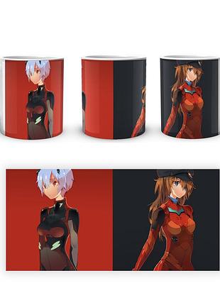 Кружка geekland evangelion євангеліон рей аска eva 002.08